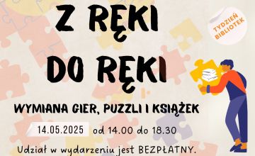 Z ręki do ręki - wymiana, gier, puzzli i książek